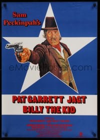 3b145 PAT GARRETT & BILLY THE KID German '73 Sam Peckinpah, artwork of James Coburn!