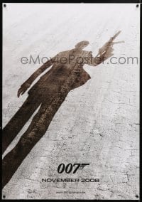 3b148 QUANTUM OF SOLACE teaser DS German '08 Daniel Craig as James Bond, cool shadow image!
