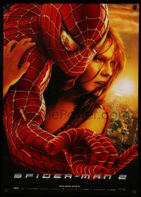 3b154 SPIDER-MAN 2 DS German '04 great image of Tobey Maguire in the title role, Sacrifice!