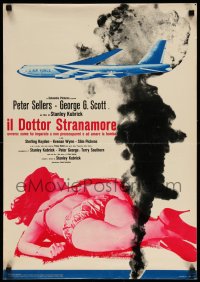 3b019 DR. STRANGELOVE Italian photobusta '64 Stanley Kubrick classic, sexy Tracy Reed, bomber!