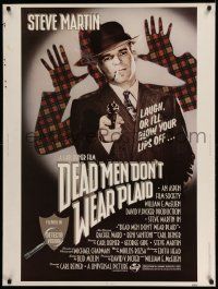 3c363 DEAD MEN DON'T WEAR PLAID 30x40 '82 Steve Martin will blow your lips off if you don't laugh!