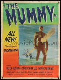 3c393 MUMMY 30x40 '59 Terence Fisher Hammer horror, Christopher Lee as the monster!