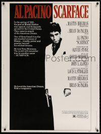 3c423 SCARFACE 30x40 '83 full-length Al Pacino as Tony Montana, Brian De Palma, Oliver Stone