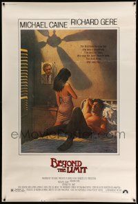 3c120 BEYOND THE LIMIT 40x60 '83 art of Michael Caine, Richard Gere & sexy girl by Richard Amsel!