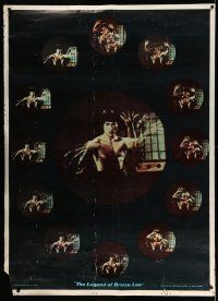 3c093 BRUCE LEE 42x58 commercial poster '74 great images of Bruce Lee in action!