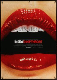 3c038 INSIDE DEEP THROAT DS German 33x47 '05 story behind the most profitable film in movie history