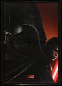 3c043 REVENGE OF THE SITH teaser German 33x47 '05 Star Wars Episode III, image of Darth Vader!