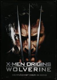 3c049 X-MEN ORIGINS: WOLVERINE teaser German 33x47 '09 Hugh Jackman, Marvel Comics super hero!