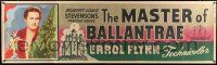 3c277 MASTER OF BALLANTRAE paper banner '53 Flynn, Scotland, from Robert Louis Stevenson story!