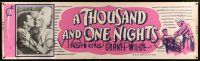 3c292 THOUSAND & ONE NIGHTS paper banner R50 Evelyn Keyes, Cornel Wilde, Rex Ingram as the Genie!