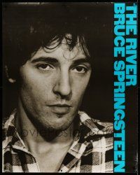 3c069 BRUCE SPRINGSTEEN 37x47 music poster '80 The River, cool close up image of The Boss!