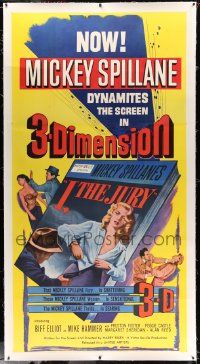 3d333 I, THE JURY linen 3D 3sh '53 Mickey Spillane, Mike Hammer, 3-D art of sexy girl stripping!