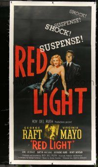 3d345 RED LIGHT linen 3sh '49 George Raft baits his trap with sexy blonde Virginia Mayo!