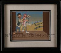 3d001 BUGS BUNNY signed framed animation cel '56 by Mel Blanc AND Virgil Ross, Half-Fare Hare!