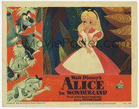 3d092 ALICE IN WONDERLAND LC #7 '51 Walt Disney cartoon classic, best close up of Alice!