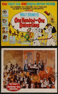 3d133 ONE HUNDRED & ONE DALMATIANS 9 LCs '61 classic Walt Disney canine cartoon, rare complete set!