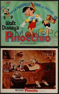 3d139 PINOCCHIO 8 LCs R71 Disney classic fantasy cartoon about a wooden boy who wants to be real!
