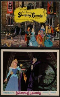 3d145 SLEEPING BEAUTY 8 LCs R70 Walt Disney cartoon fairy tale fantasy classic, great scenes!