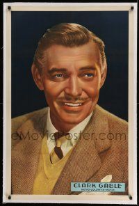 3f178 CLARK GABLE linen 1sh '49 head & shoulders close up of the handsome MGM leading man!