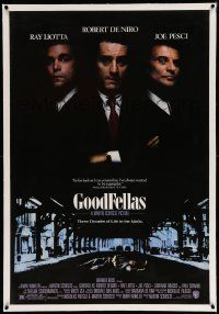 3f225 GOODFELLAS linen 1sh '90 Robert De Niro, Joe Pesci, Ray Liotta, Martin Scorsese classic!