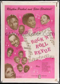 3f328 ROCK 'N' ROLL REVUE linen 1sh '55 Duke Ellington, Nat King Cole, Dinah Washington & more!