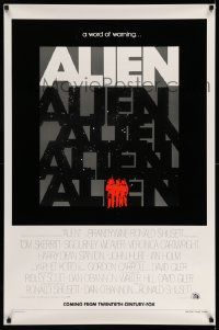 3g409 ALIEN teaser 1sh '79 Ridley Scott classic, a word of warning, ultra rare & different!