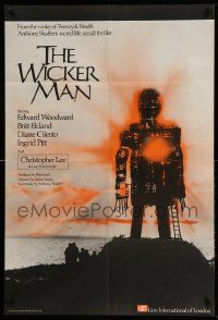 3g110 WICKER MAN English 1sh '74 Anthony Shaffer cult horror classic, best different image, rare!