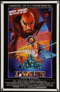 3g425 FLASH GORDON advance 1sh '80 different Noble art of Jones, & Max Von Sydow, rare!