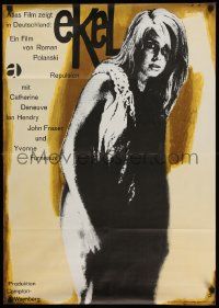3g210 REPULSION German '65 Roman Polanski, tan Fischer-Nobisch art of Catherine Deneuve!