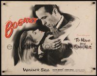 3g394 TO HAVE & HAVE NOT 1/2sh '44 incredible image of Humphrey Bogart & Lauren Bacall, ultra rare!