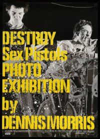 3g329 DESTROY SEX PISTOLS PHOTO EXHIBITION exhibition Japanese art exhibit poster '04 Dennis Morris
