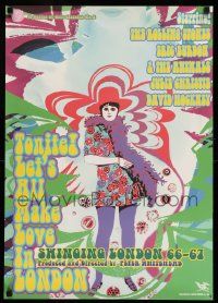 3g344 TONITE LET'S ALL MAKE LOVE IN LONDON Japanese '01 Pink Floyd, cool psychedelic artwork!