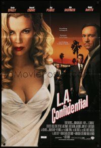 3g156 L.A. CONFIDENTIAL int'l 1sh '97 Kim Basinger in white dress, Spacey, Crowe, Pearce & DeVito!