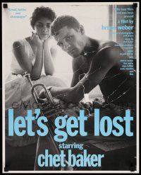 3g375 LET'S GET LOST 17x21 special '88 Bruce Weber, great image of Chet Baker w/girl & trumpet!