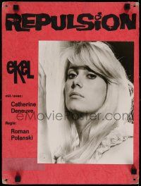 3g024 REPULSION Swiss LC '60s Roman Polanski, great c/u image of crazy blonde Catherine Deneuve!