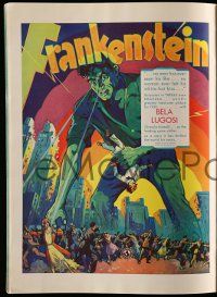 3g055 UNIVERSAL 1931-32 campaign book '31 incredible full-color images, Frankenstein w/Lugosi, rare