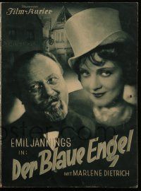 3g086 BLUE ANGEL German program '30 Josef von Sternberg classic, Emil Jannings,Marlene Dietrich!