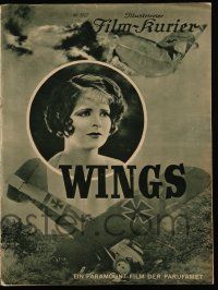 3g085 WINGS German program '27 William Wellman, different images of Clara Bow & Buddy Rogers!