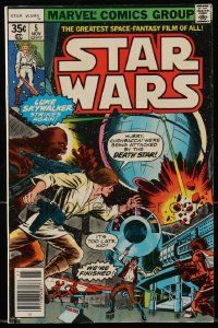 3h393 STAR WARS vol 1 no 5 comic book '77 Luke Skywalker Strikes Again, attacked by the Death Star!