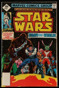 3h395 STAR WARS vol 1 no 8 comic book '77 Deadly Mission of Luke Skywalker, Eight Against a World!
