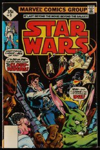 3h396 STAR WARS vol 1 no 9 comic book '77 It's Do or Die Cause Here Come The Cloud-Riders!