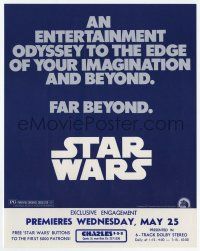3h432 STAR WARS herald '77 an entertainment odyssey to the edge of your imagination & far beyond!