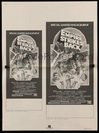 3h363 EMPIRE STRIKES BACK set of 2 17x23 ad slick sections R82 special limited engagement!