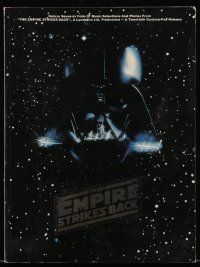 3h401 EMPIRE STRIKES BACK song folio '80 sheet music, images & text about the movie & stars as well