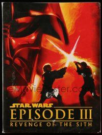 3h029 REVENGE OF THE SITH presskit '05 Star Wars Episode III, with compact disc!