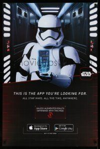 3h317 FORCE AWAKENS 24x36 special '15 Star Wars: Episode VII, it's the app your looking for!