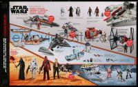 3h315 FORCE AWAKENS 2-sided 10x16 special '15 Star Wars: Episode VII, cool figures from Hasbro!