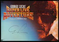3h254 GEORGE LUCAS' SUPER LIVE ADVENTURE 25x36 special '93 his stage play, cool close-up image!