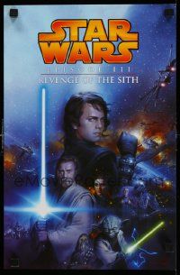 3h288 REVENGE OF THE SITH 2-sided 11x17 special '05 Star Wars Episode III, art by Tsuneo Sanda!