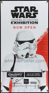 3h314 STAR WARS & THE POWER OF COSTUME 26x50 museum/art exhibition '15 NYC, art of Stormtrooper!